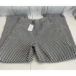 Shekou New Zealand Black And White Checkered Pattern 5 Pocket Jeans Size Medium